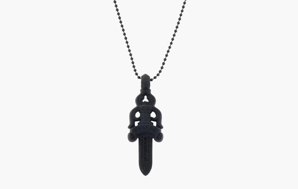 Chrome Hearts Silicone Necklace Dagger Pendant Black | The Sortage