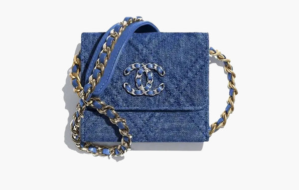 Chanel Classic Messenger 19 Denim Bag Blue  | Sortage