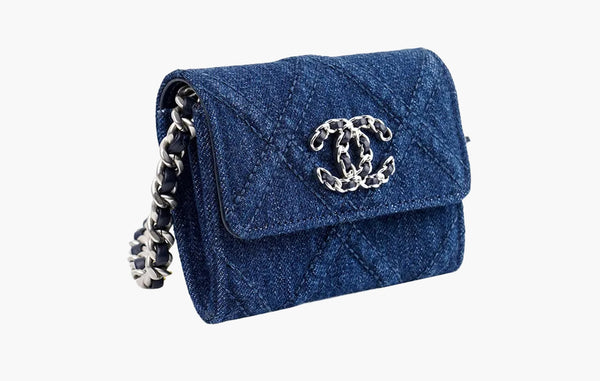 Chanel Classic Messenger 19 Denim Bag Dark Blue  | Sortage