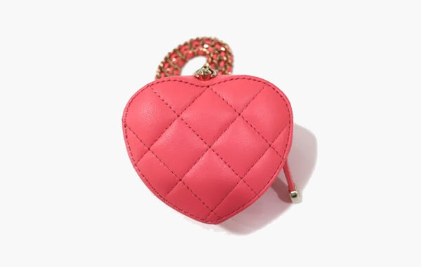 Chanel Heart Clutch With ChainMini 22S Pink | Sortage