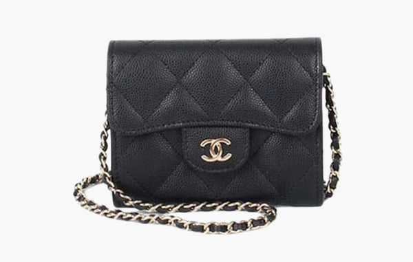 Chanel Classic Mini Chain Wallet Black | Sortage