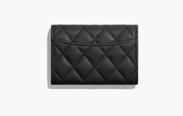 Chanel Flap Coin Calfskin Leather Wallet Black  | Sortage