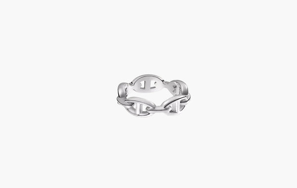Hermes Small Chaine D'Ancre Enchainee Ring Sterling Silverr | The Sortage