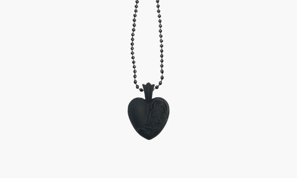Chrome Hearts Silicone Heart Necklace Black | The Sortage