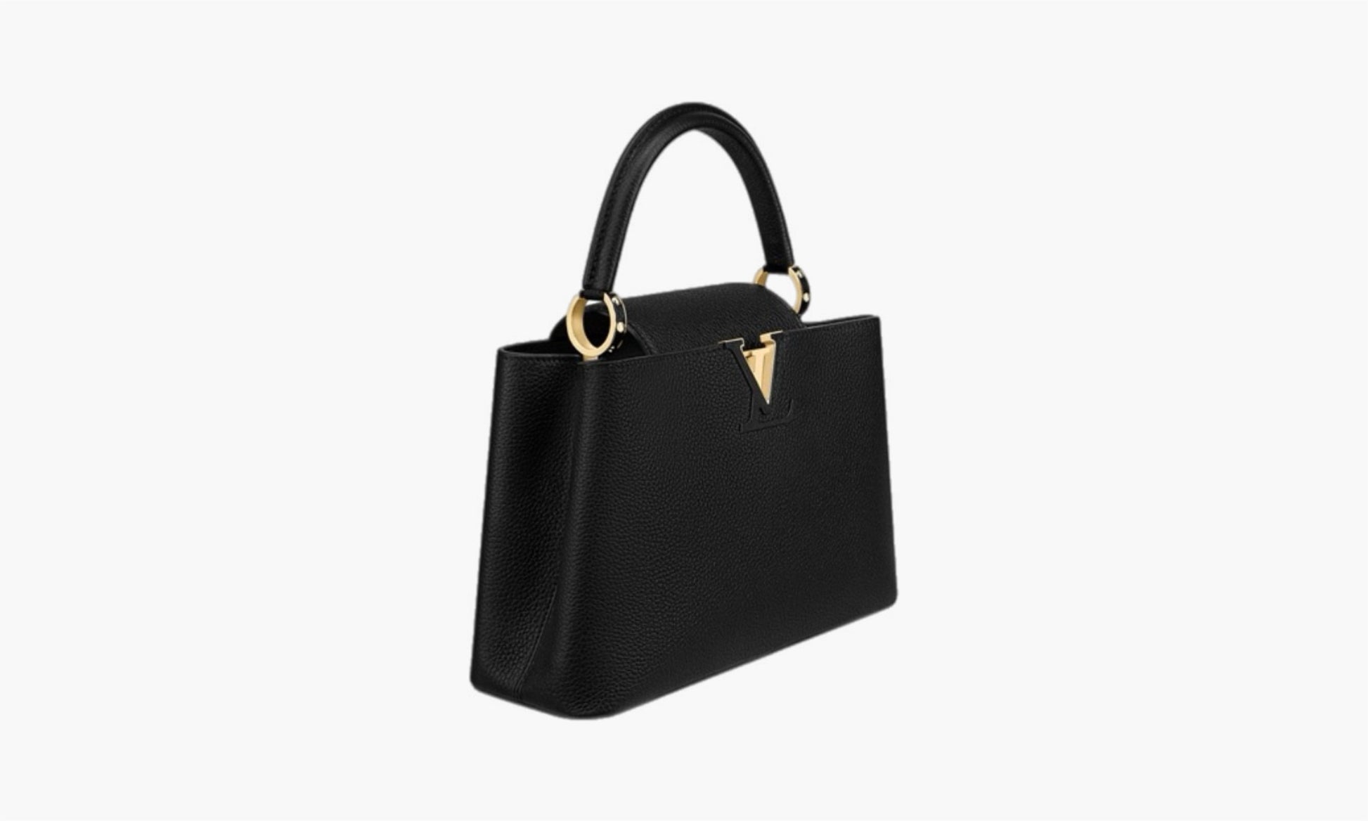 Louis Vuitton Capucines MM Taurillion Leather Black | The Sortage