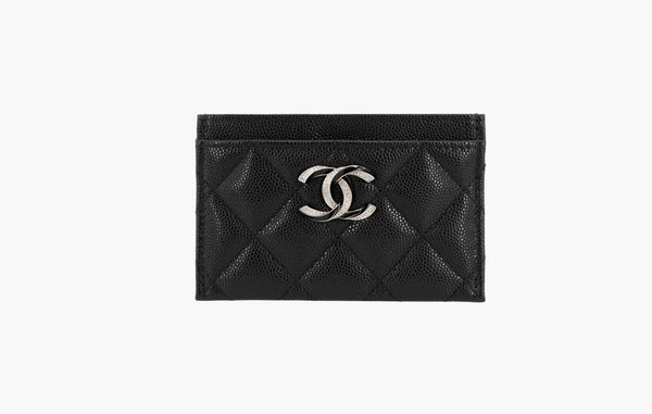 Chanel СС Inlaid Logo Geniune Leather Cardholder Black | Sortage