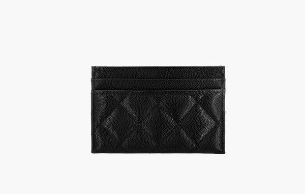 Chanel СС Inlaid Logo Geniune Leather Cardholder Black | Sortage