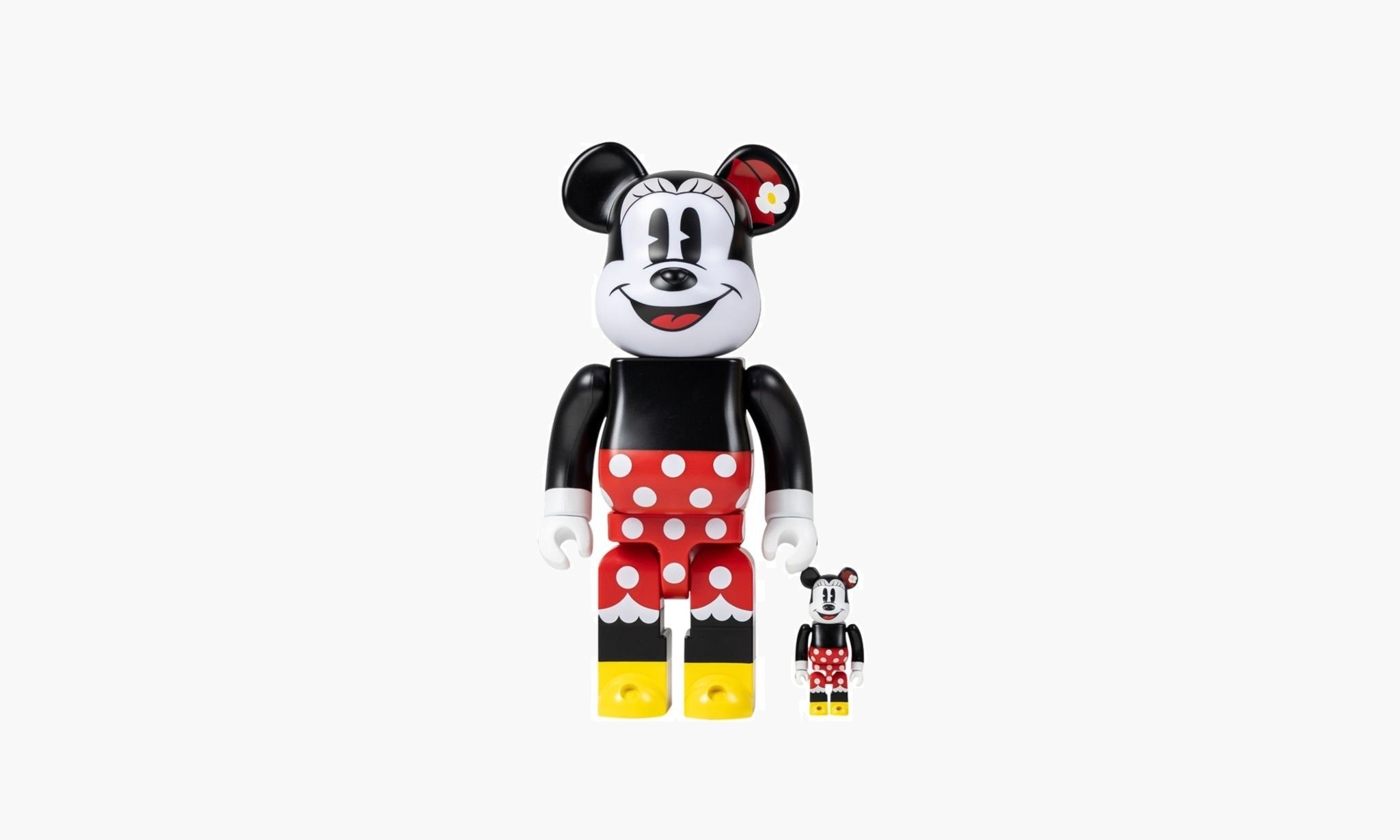 2set BE@RBRICK MINNIE MOUSE 100％ & 400％フィギュア - www