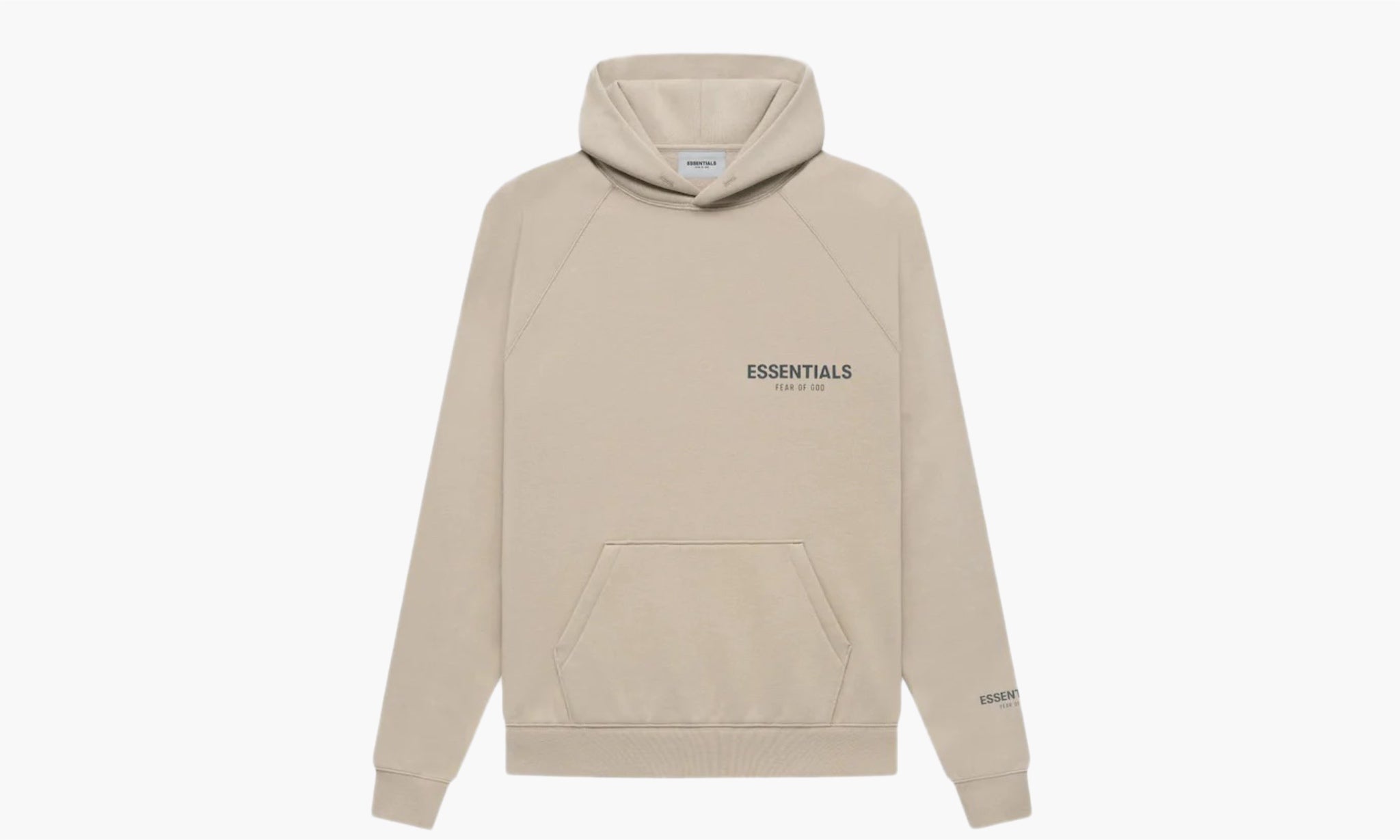 Fear of God Essentials Core Collection Pullover Hoodie String Tan The  Sortage