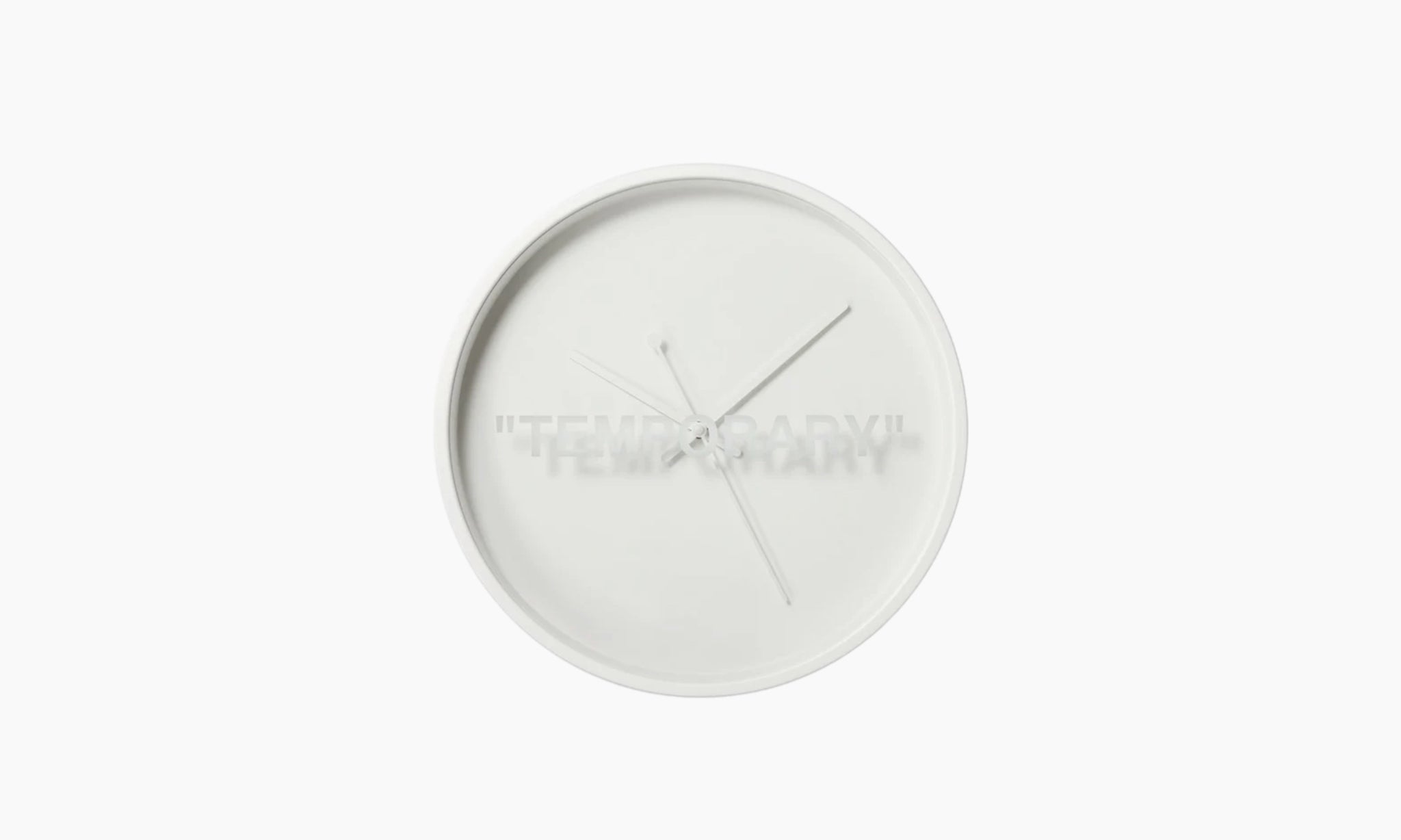 Virgil Abloh x IKEA MARKERAD TEMPORARY Wall Clock White - US
