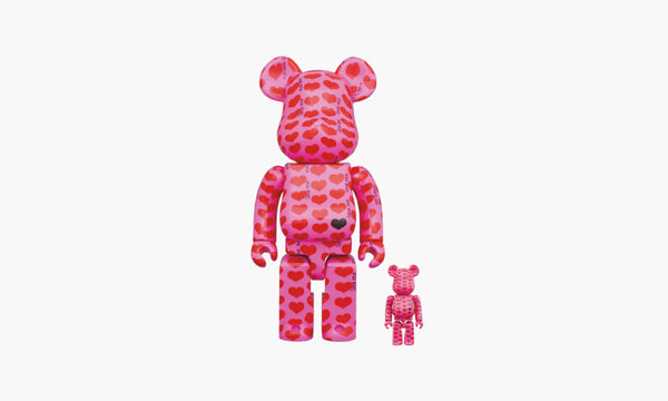 Bearbrick x Hide Pink Heart 100% & 400% Set | The Sortage