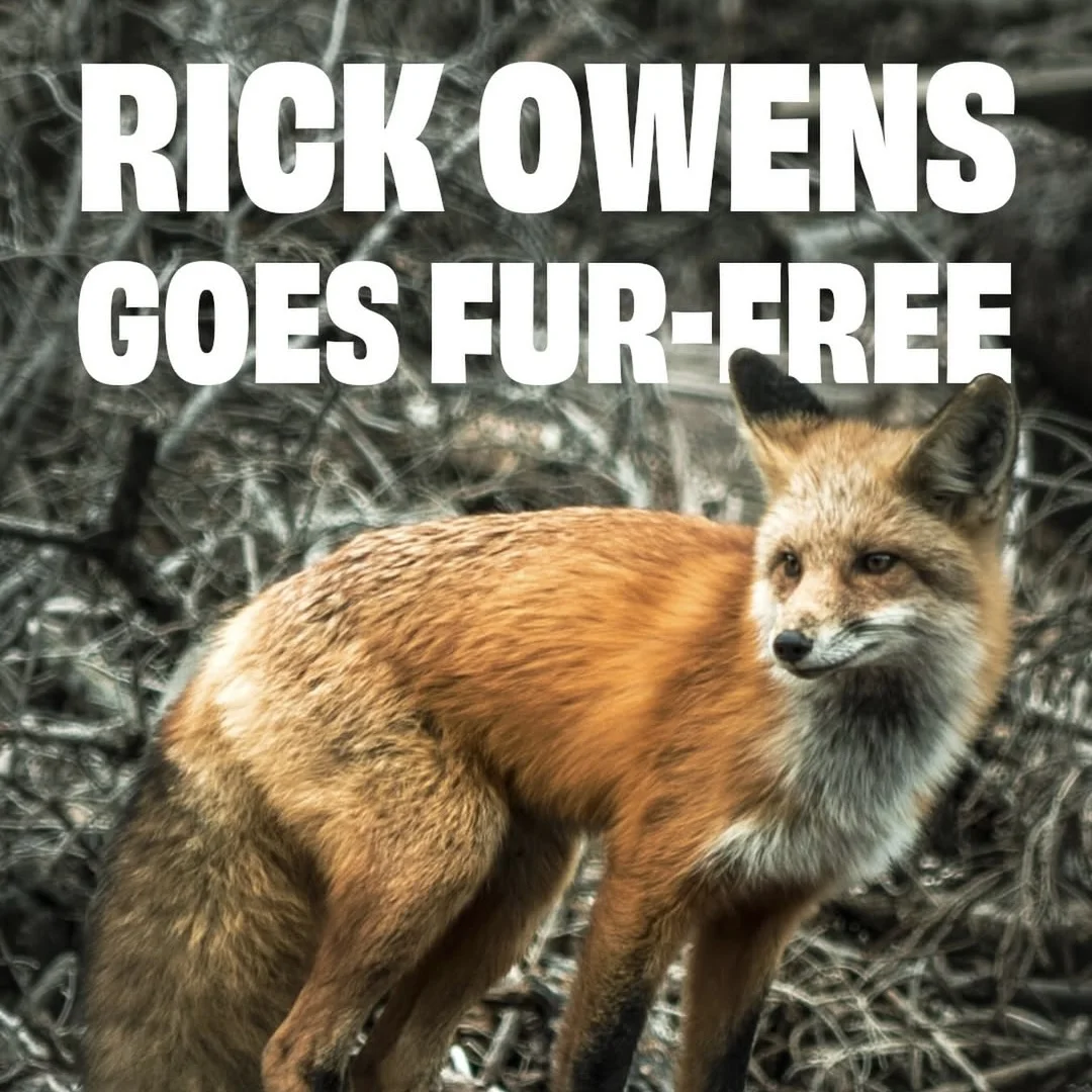 Rick Owens отказался от меха