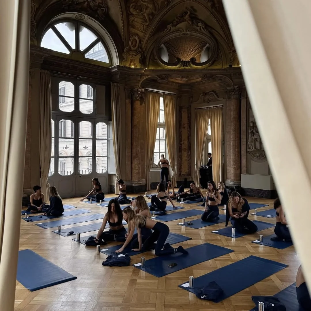 Самое красивое мероприятие Alo Yoga в Риме