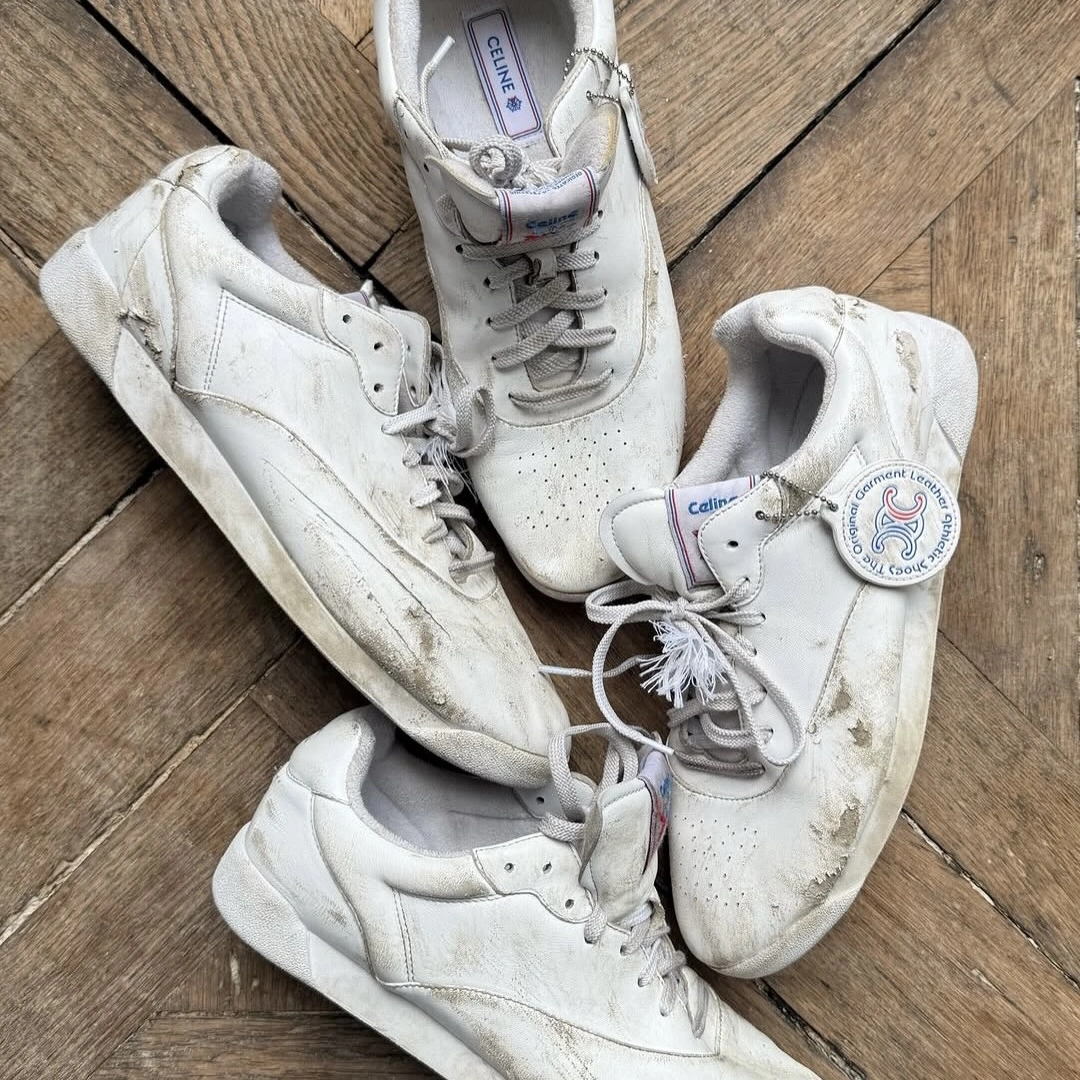 Грязная обувь Celine x Reebok