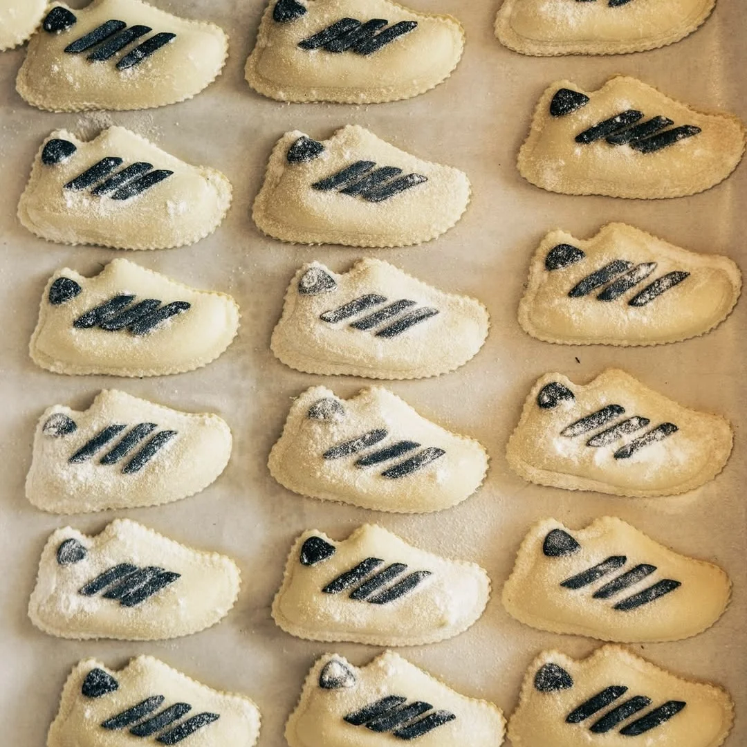 Равиоли в виде кроссовок от Adidas