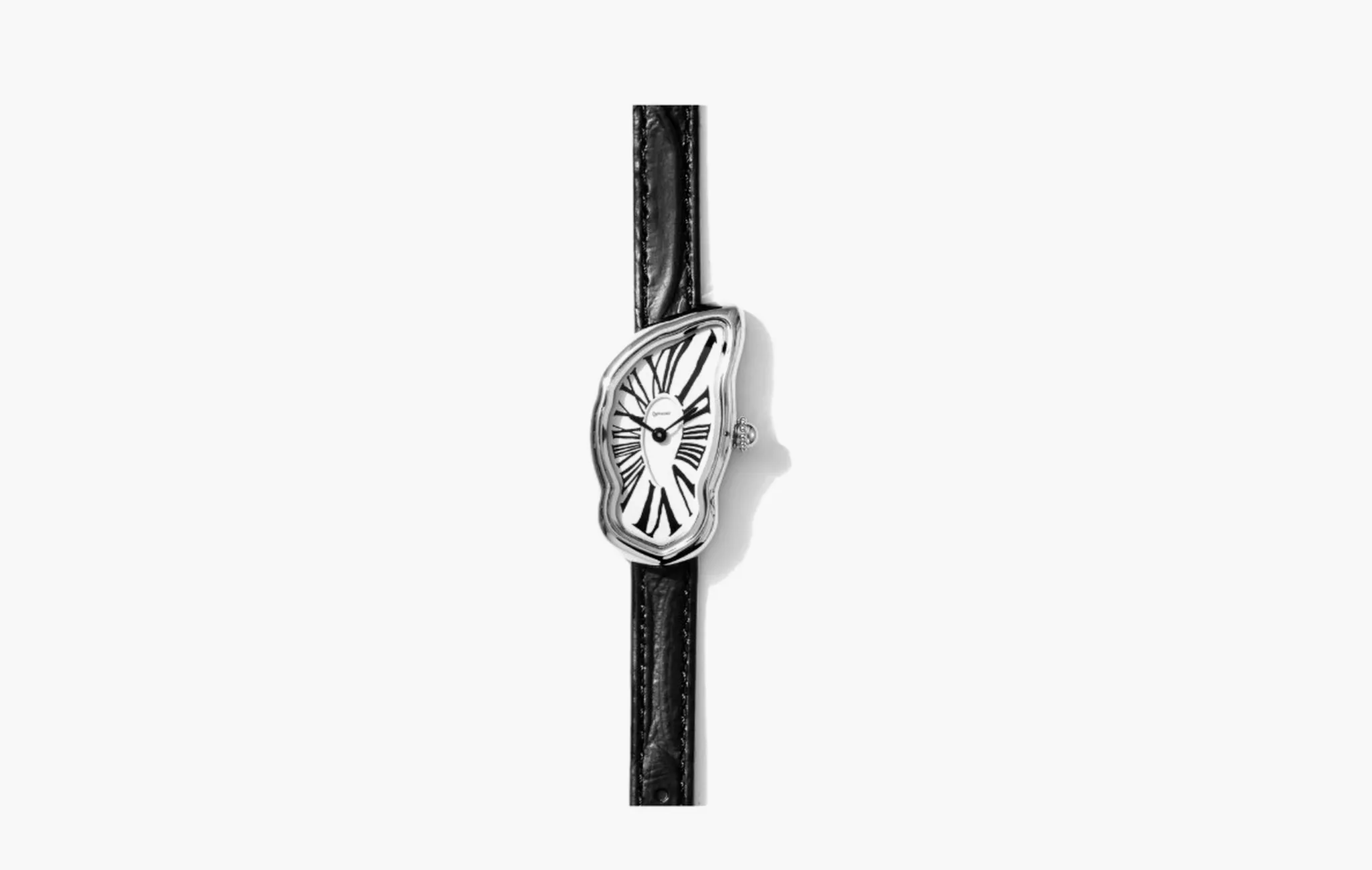Melting Watch Small "Silver Case White Dial"