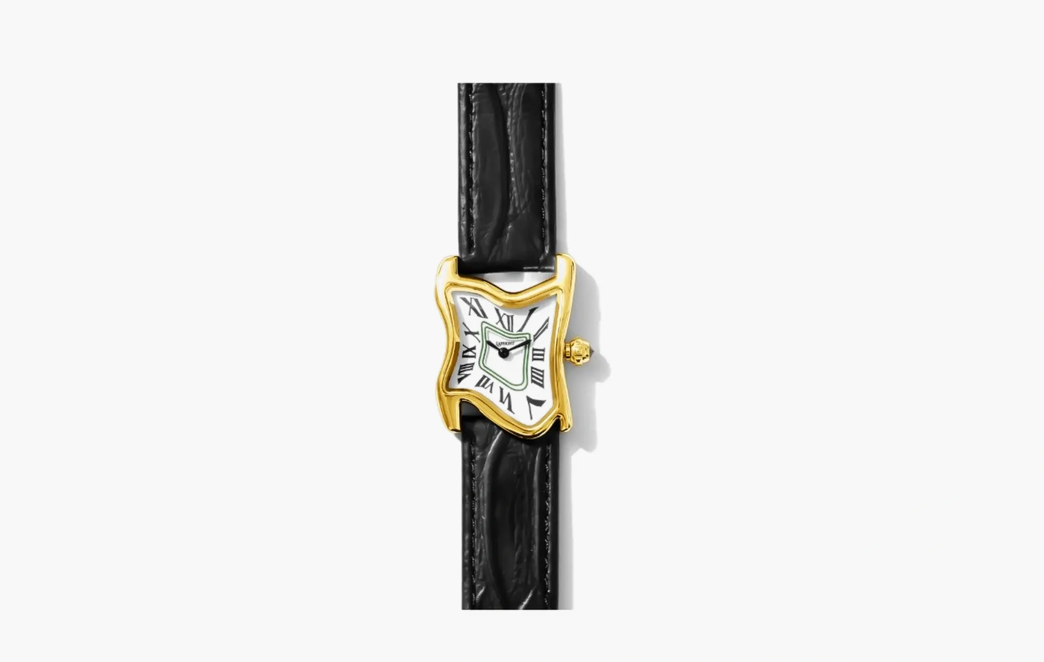 Square Melting Watch Small "Gold Case White Dial"