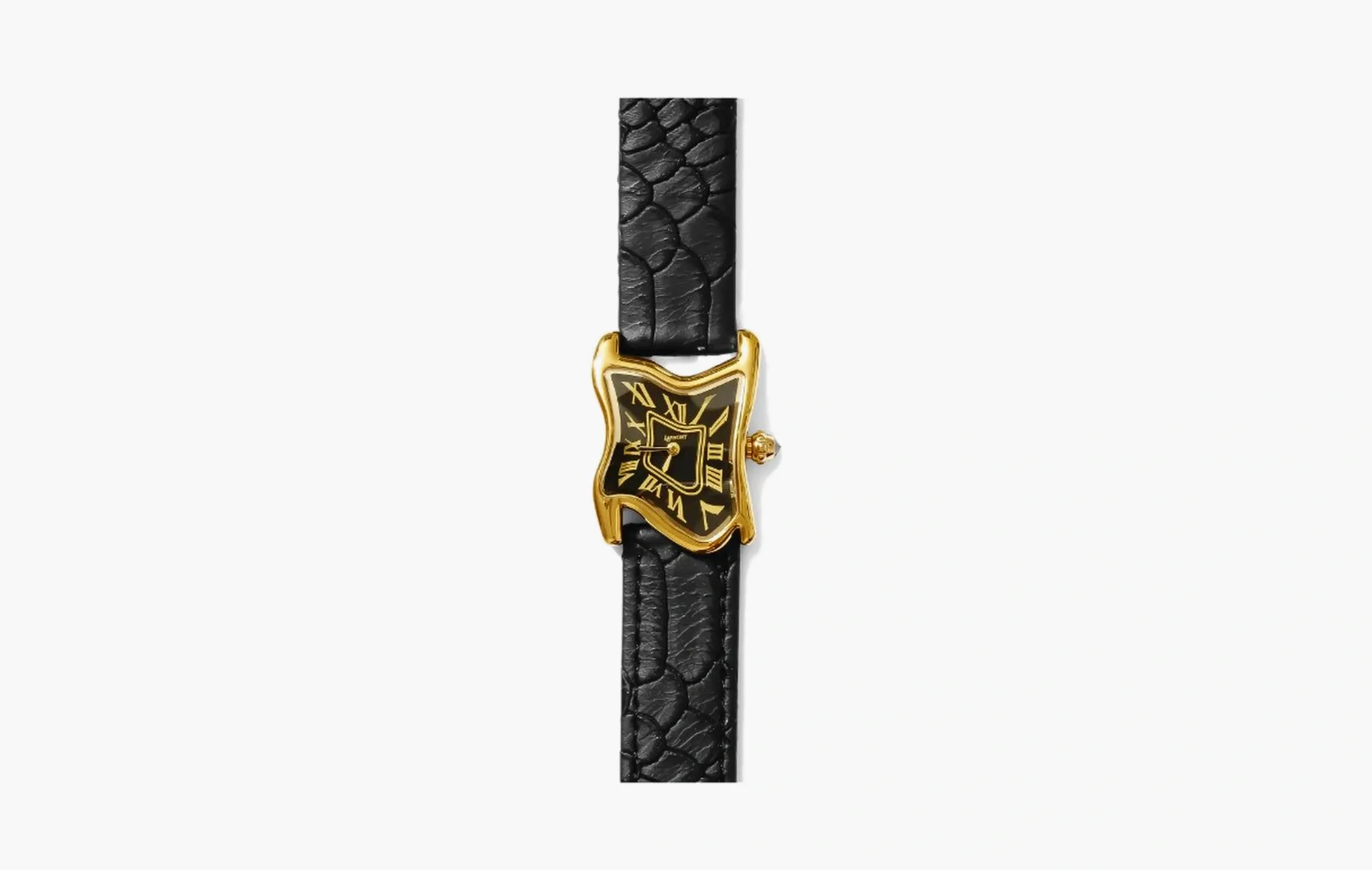 Square Melting Watch Small "Gold Case Black Dial"