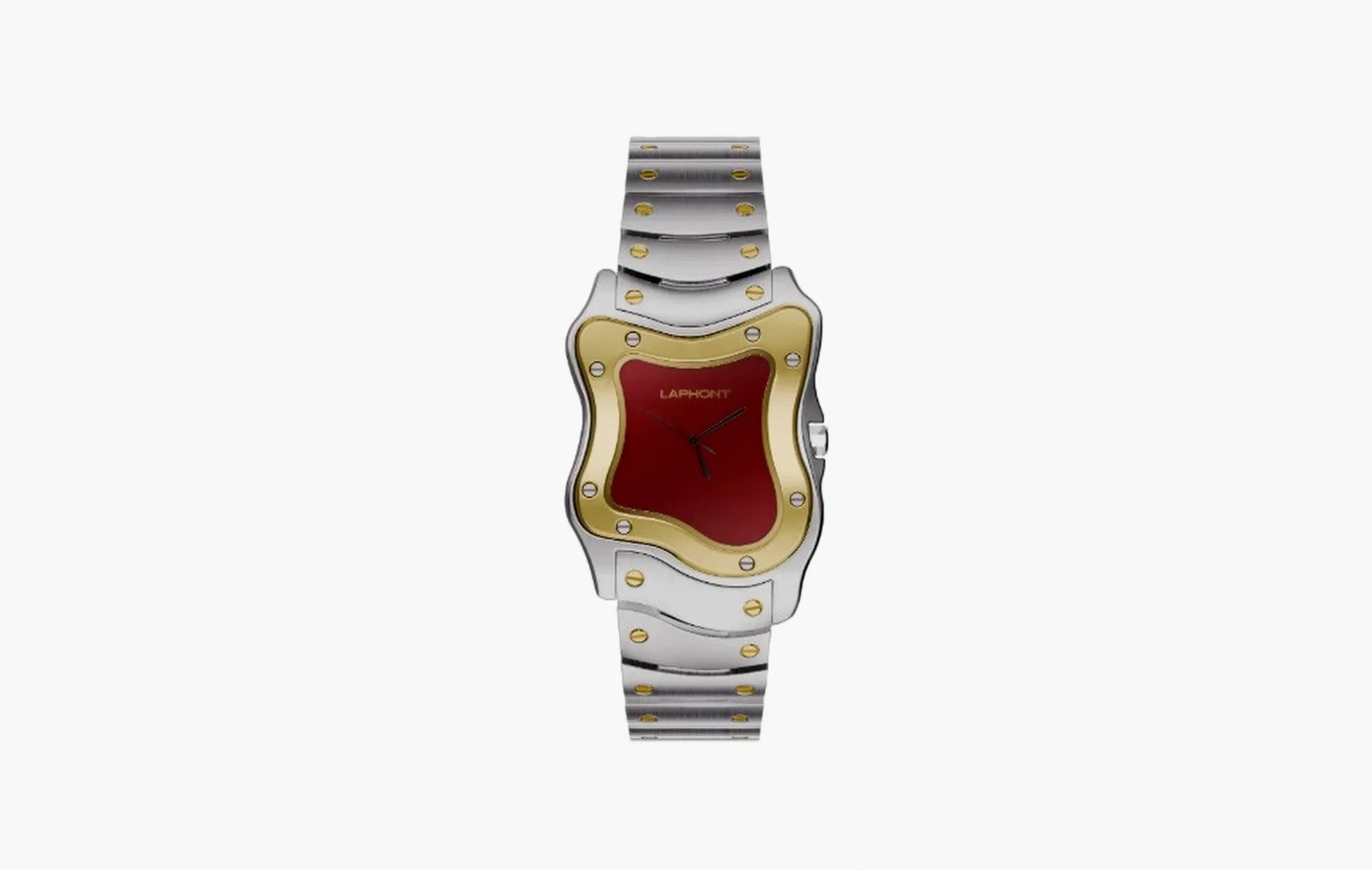 Laurent Small "Two-Tone Case Brushed Burgundy Dial"
