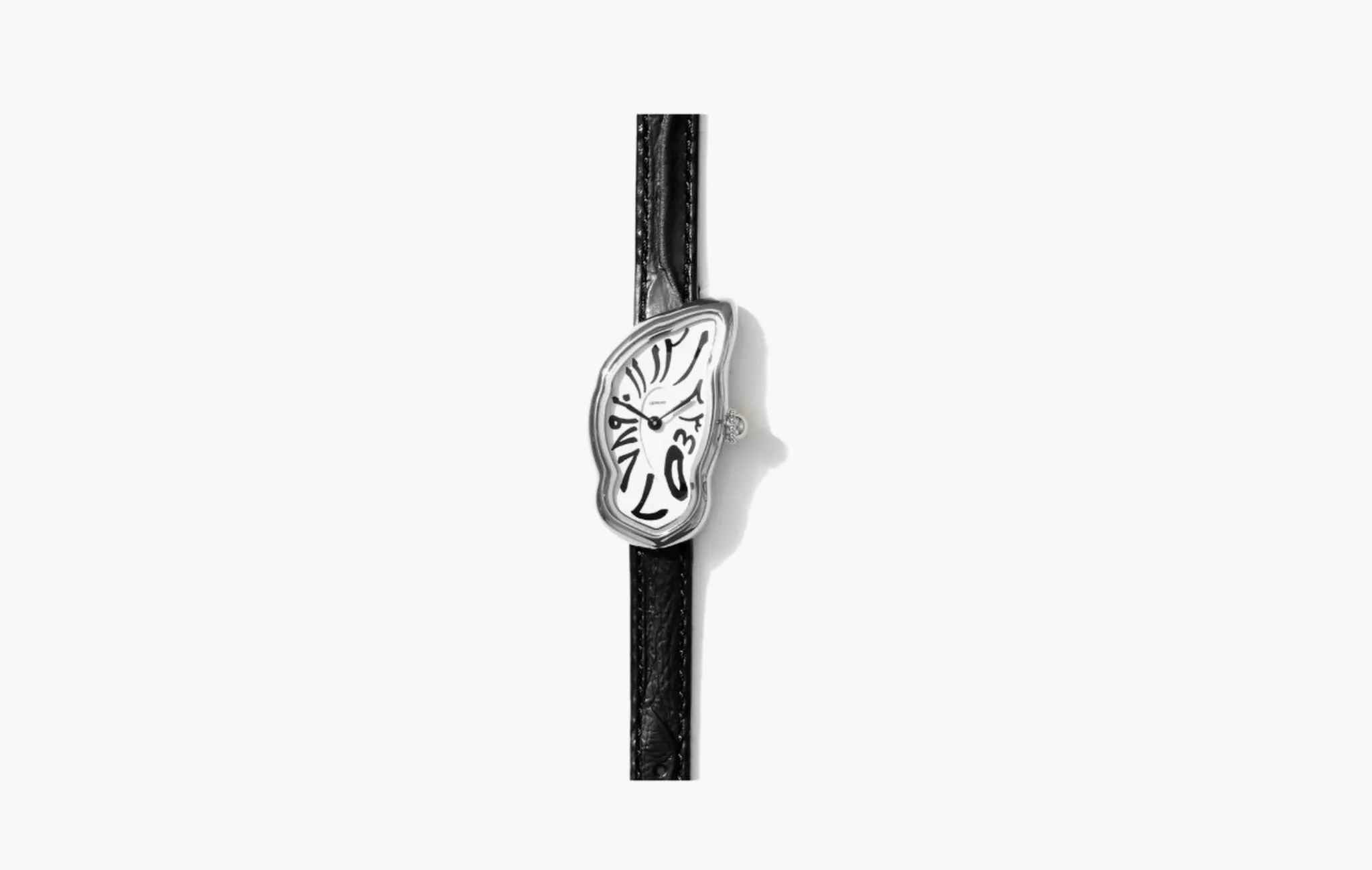Melting Watch Small "Silver Case Aravic Dial"