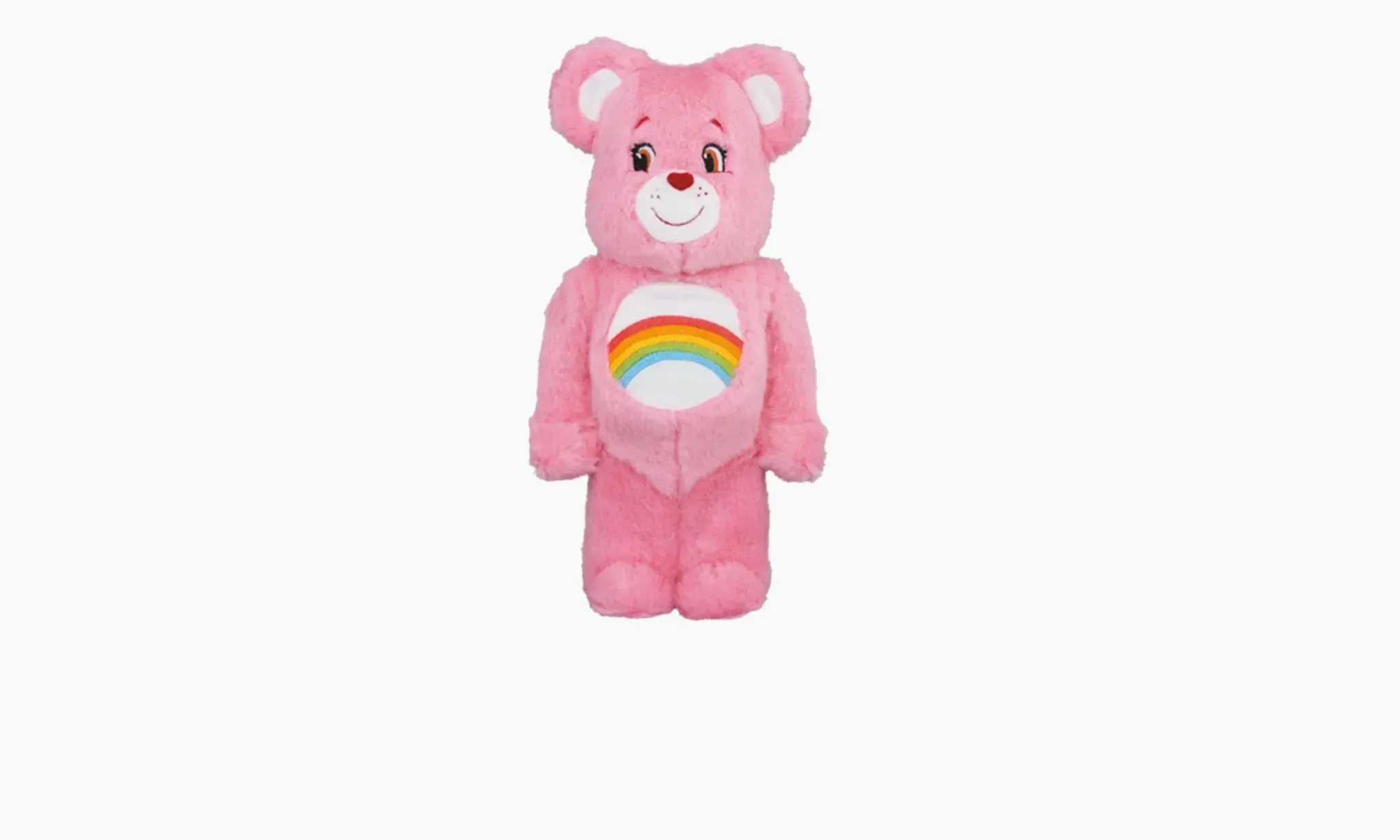 BE@RBRICK Cheer Bear(TM)Costume Ver.400％ Bearbrick Care Bears Cheer Bear Costume Ver. 400% Pink — The Sortage