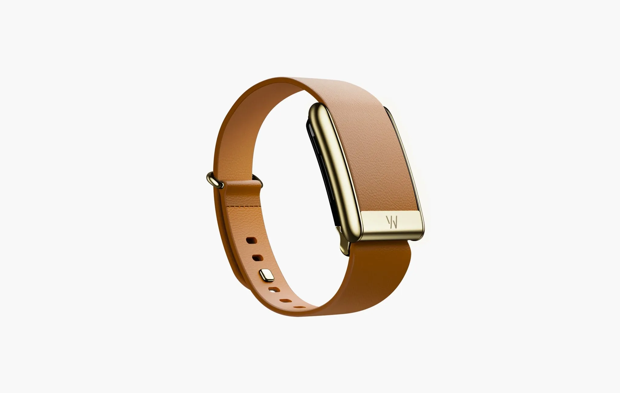 LeatherLuxe Tapered Camel with Gold