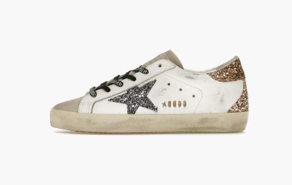 Golden Goose WMNS "Super-Star White Silver Gold Glitter"