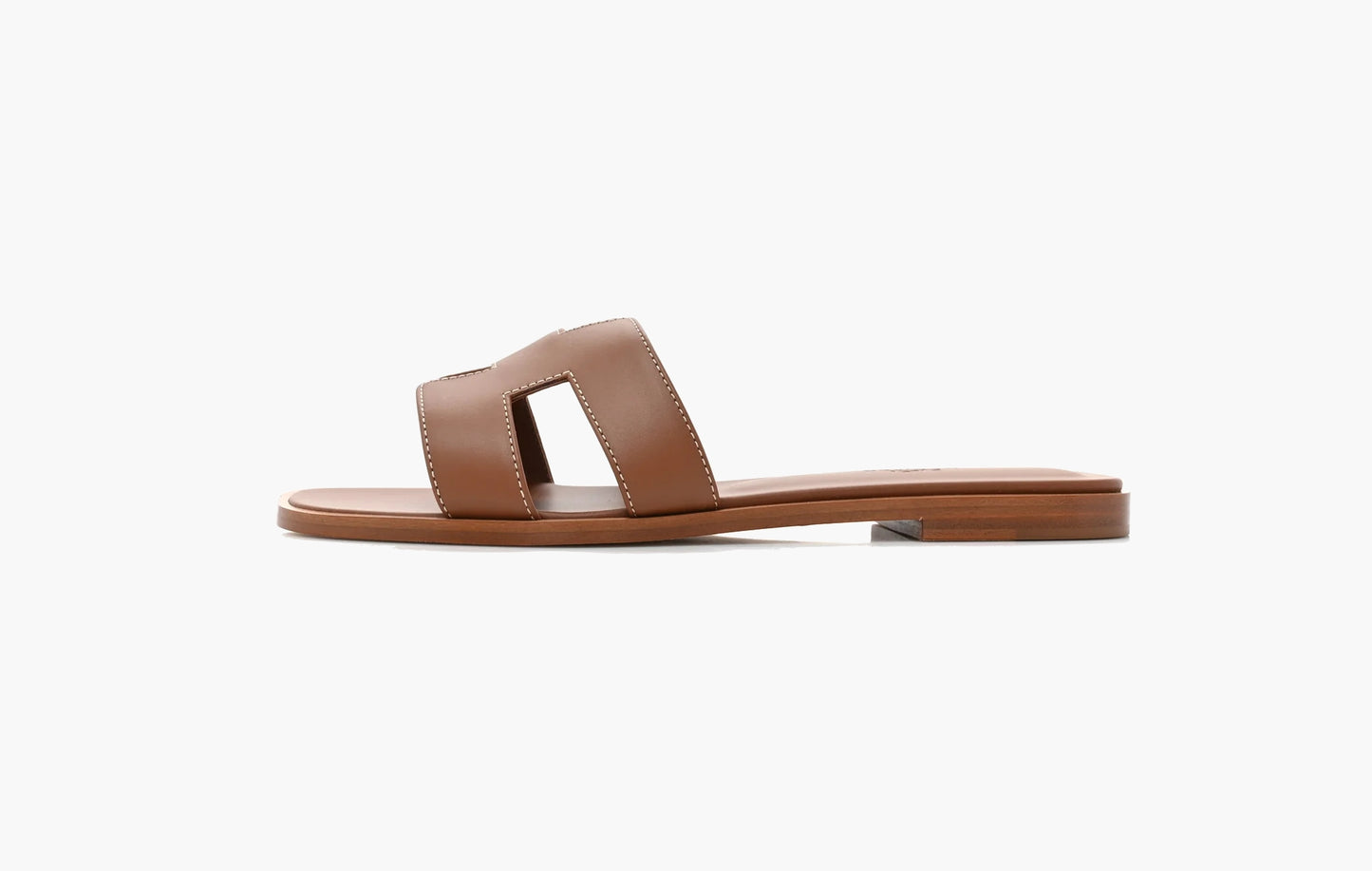 Oran Sandal Gold Box Calfskin Leather "Golden Brown"