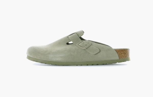 Boston Soft Footbed Suede Leather Sandals 'Faded Khaki'