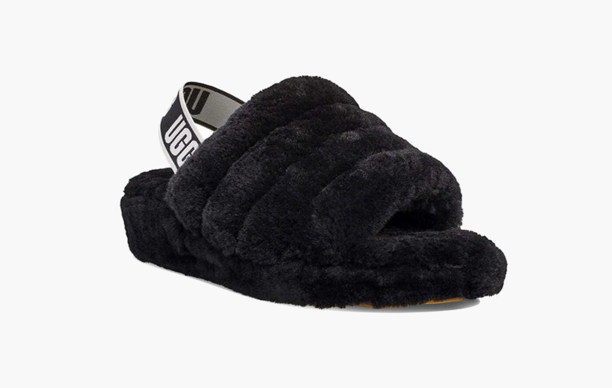 UGG Fluff Yeah Slide WMNS Black  - 1095119 BLK | The Sortage