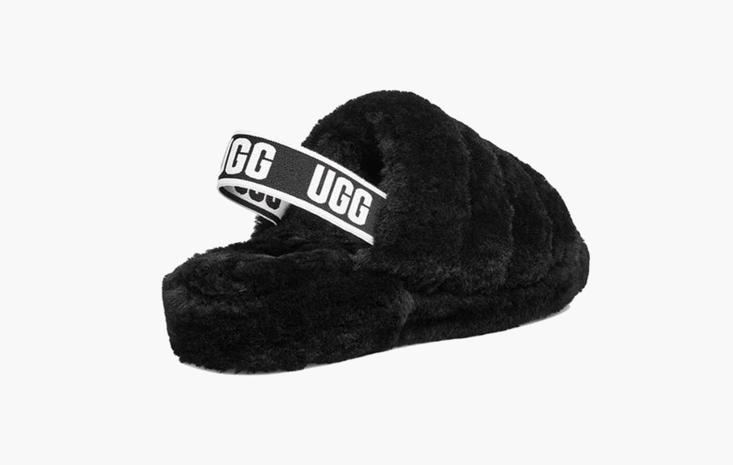 UGG Fluff Yeah Slide WMNS Black  - 1095119 BLK | The Sortage