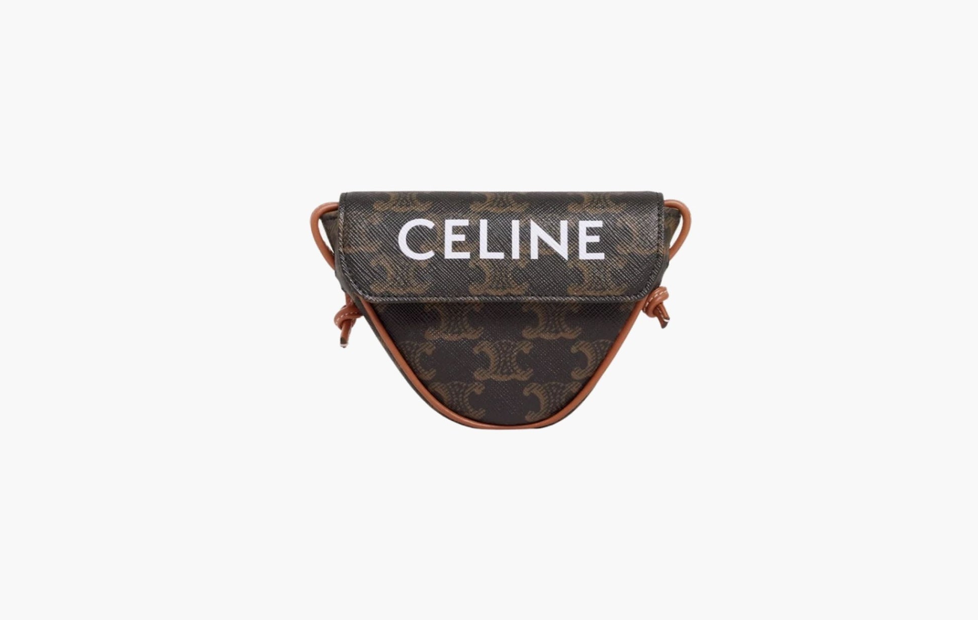 Celine Triangle Triomphe Leather Messenger Bag | The Sortage