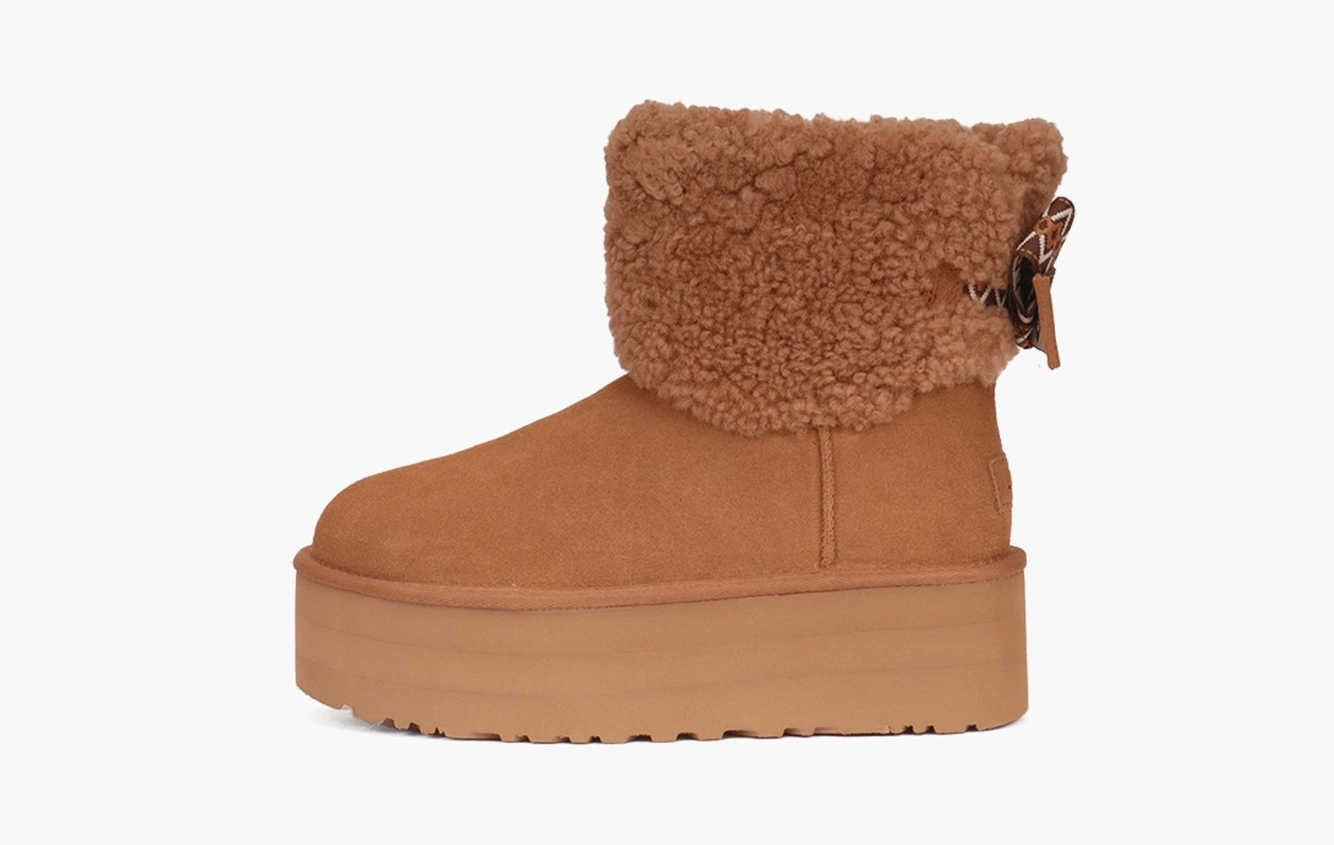 UGG Classic Mini Maxi Curly Boot WMNS Chestnut - 1158267 CHE | The Sortage