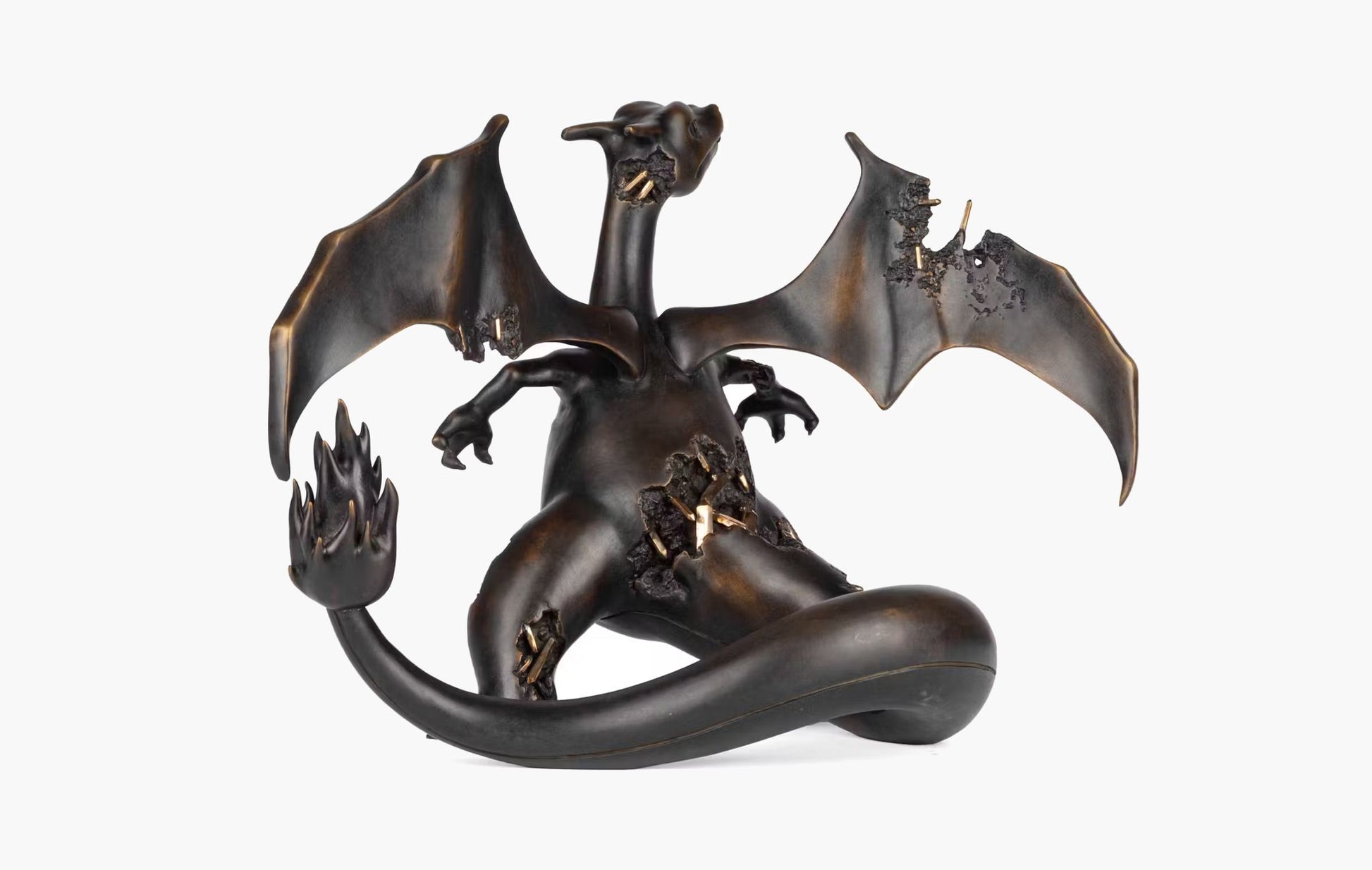 Daniel Arsham Bronze Crystalized Charizard Sculpture | The Sortage