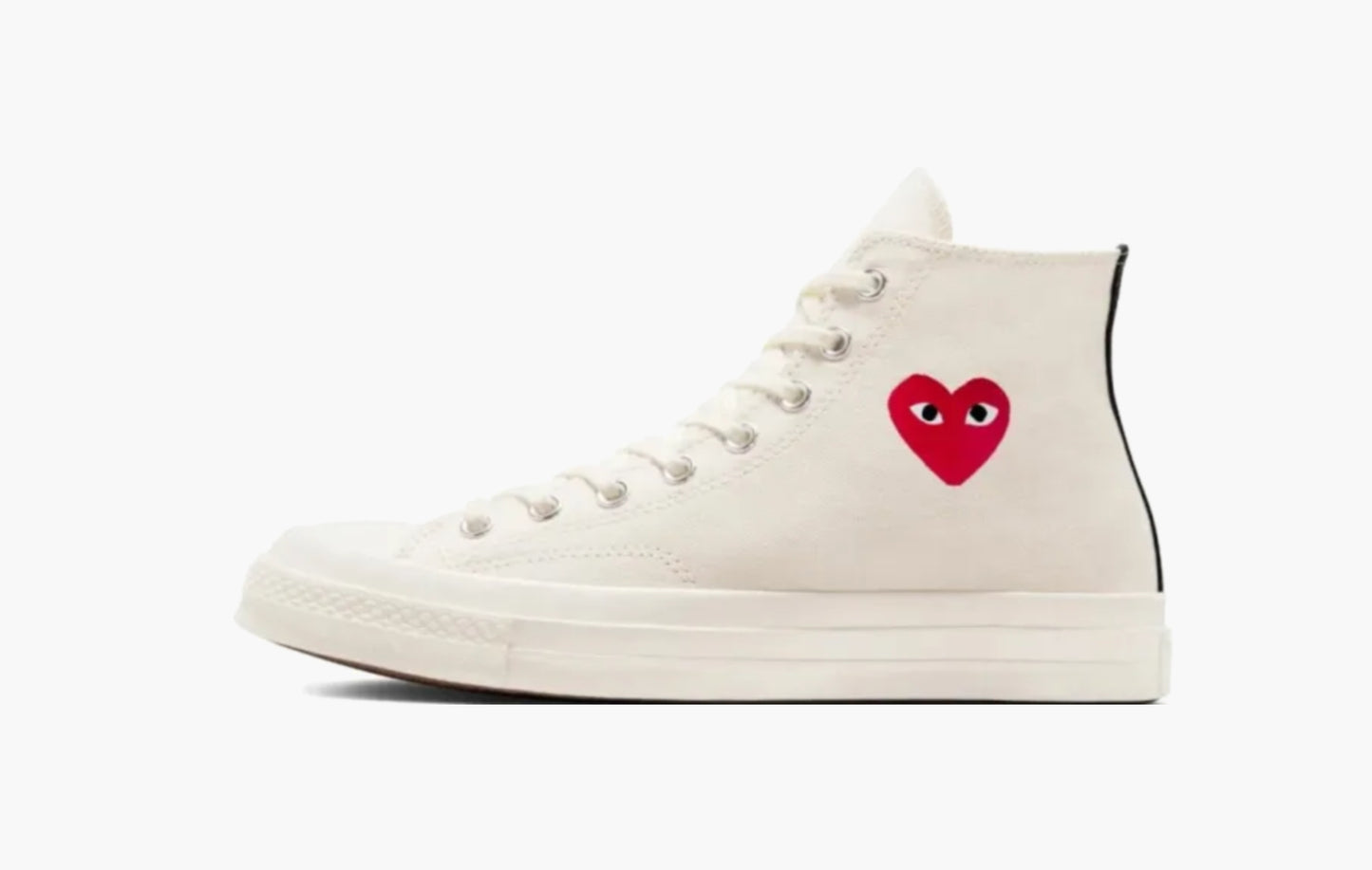 Chuck Taylor All Star 70 Hi "Comme des Garcons PLAY Single Heart Milk"