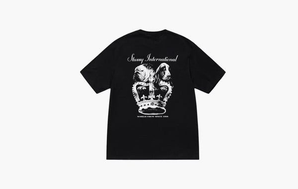 Stussy Dog Crown Tee Black | The Sortage