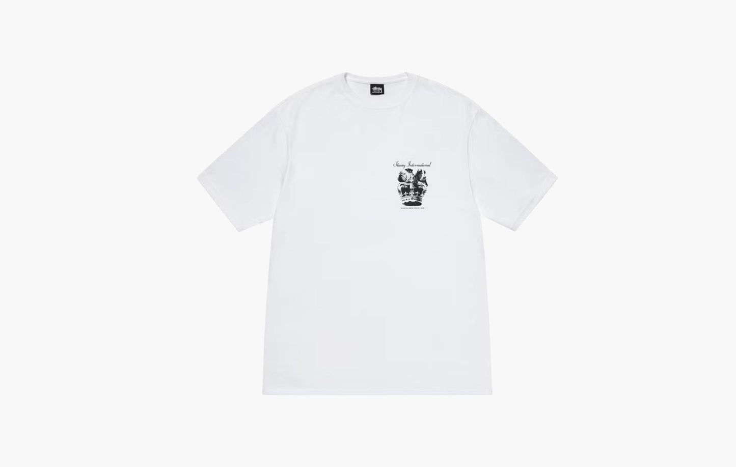 Stussy Dog Crown Tee White | The Sortage