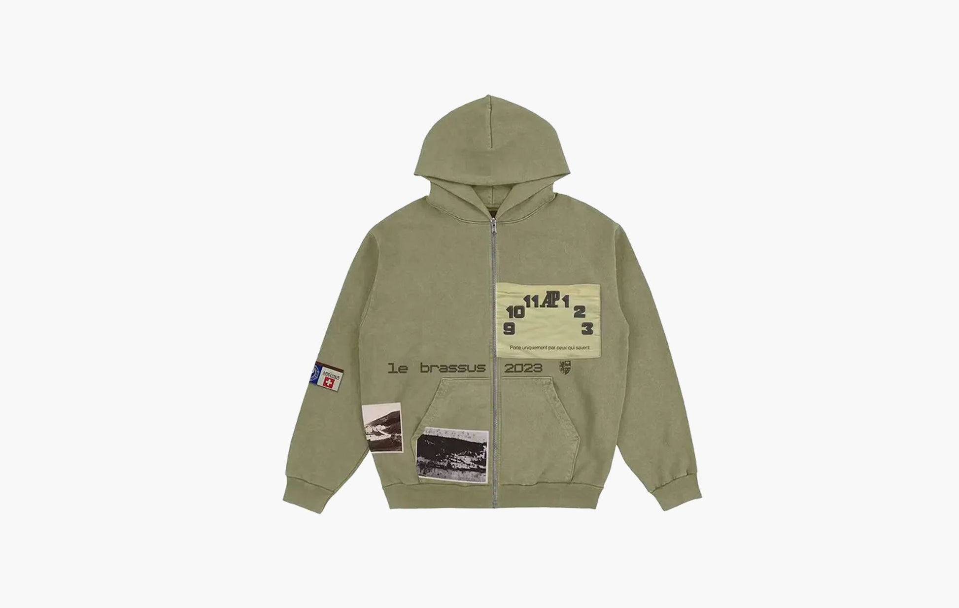 Travis Scott Cactus Jack x Audemars Piguet Le Brassus Zip Up Hoodie Khaki Brown | The Sortage