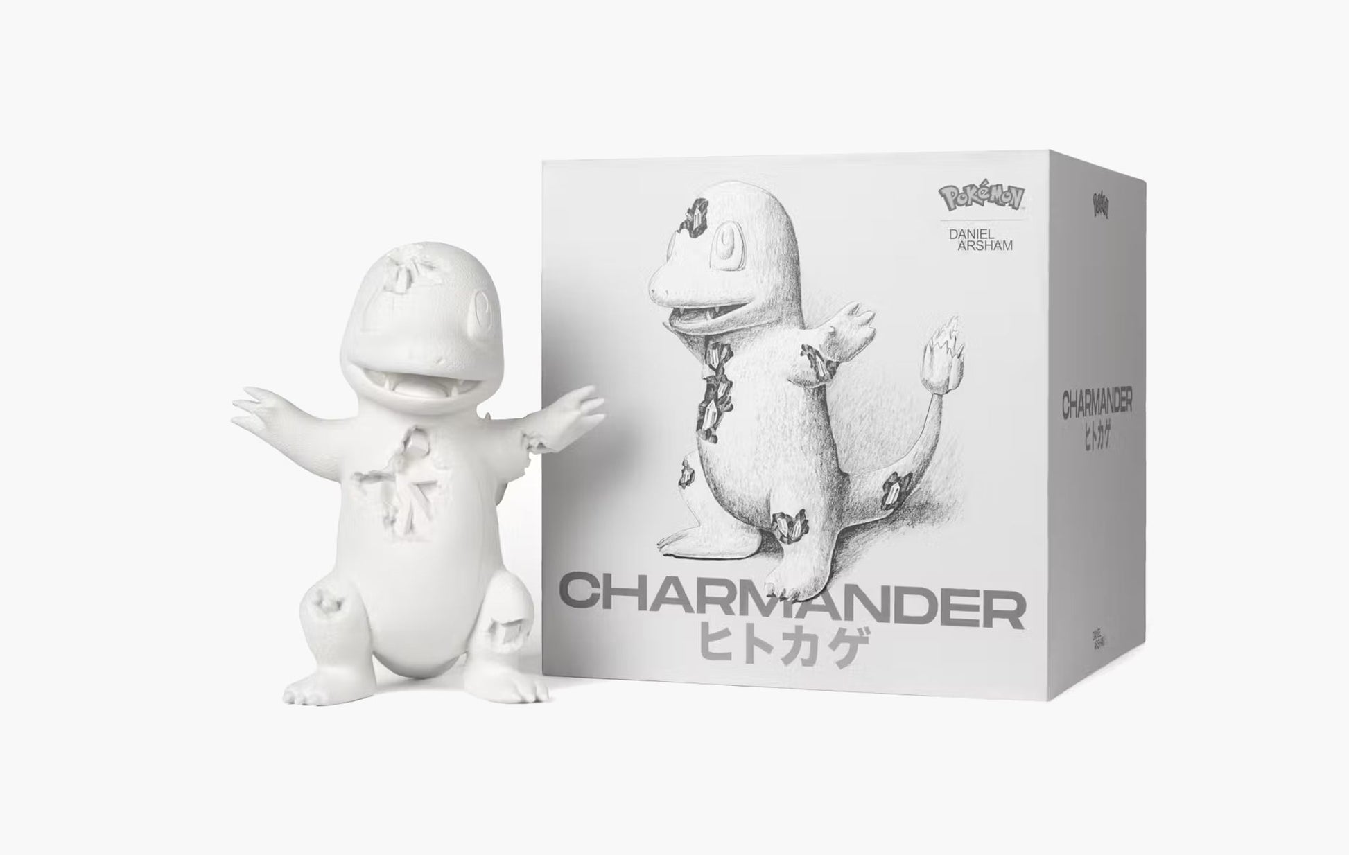 Daniel Arsham x Pokemon Crystalized Charmander Figure White | The Sortage