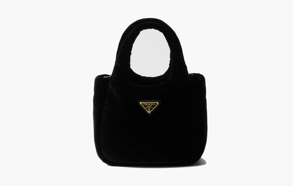 Prada Padded Velvet Mini Handbag Black | The Sortage