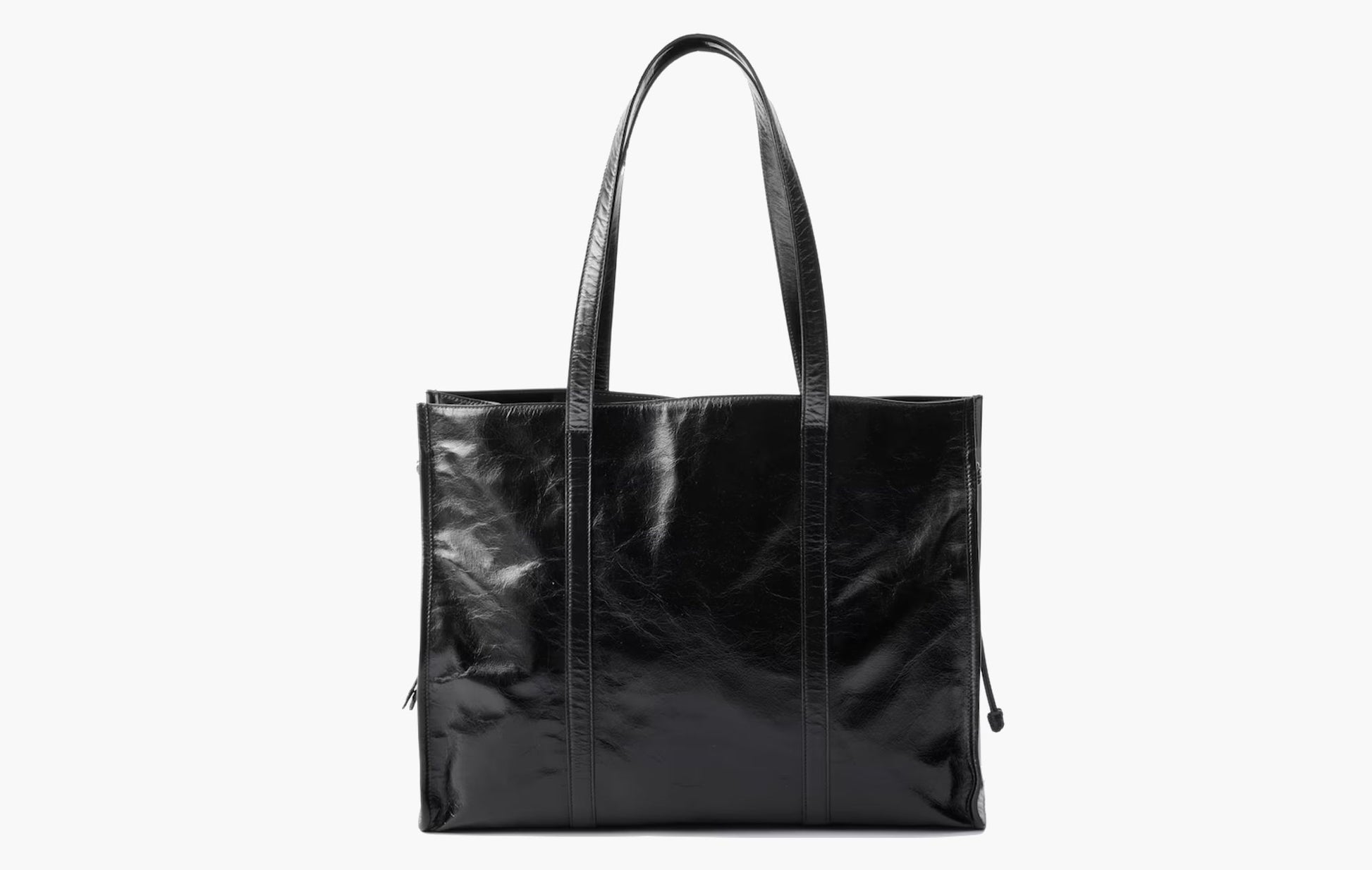 Prada Large Leather Tote Bag Black | The Sortage