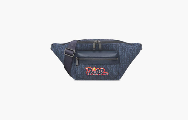 Dior x KAWS Rider 2.0 Belt Bag Navy Blue Dior Oblique | The Sortage