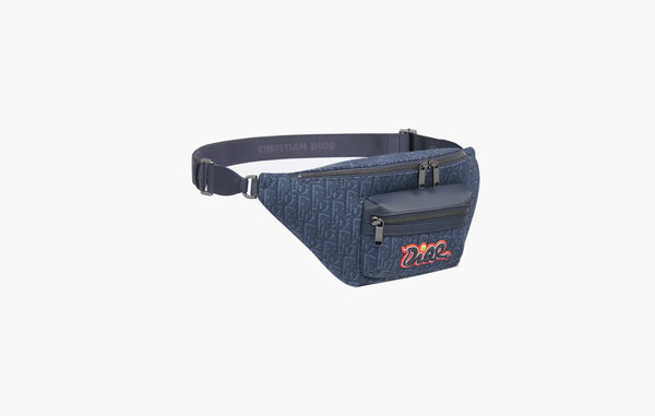 Dior x KAWS Rider 2.0 Belt Bag Navy Blue Dior Oblique | The Sortage