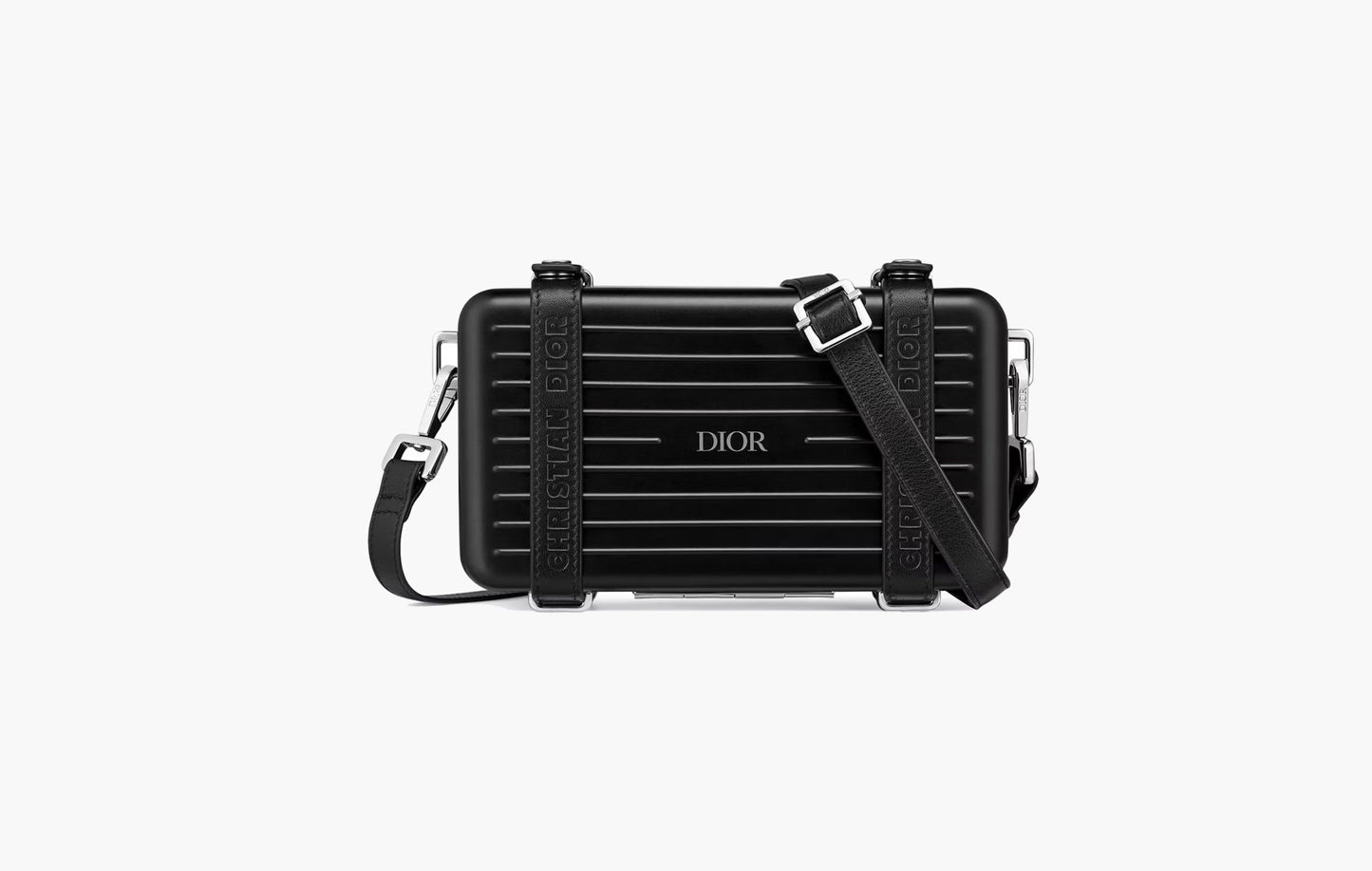 Dior x Rimowa Personal Clutch On Strap Aluminium Black | Sortage.