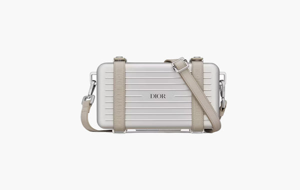 Dior x Rimowa Personal Clutch On Strap Aluminium Silver | Sortage.