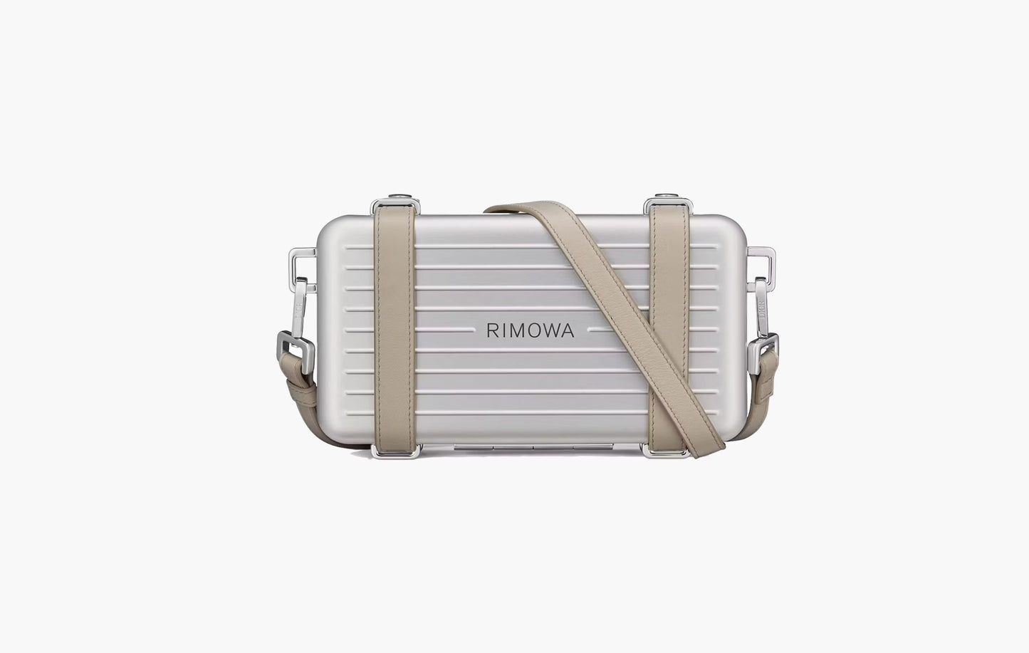 Dior x Rimowa Personal Clutch On Strap Aluminium Silver | Sortage.