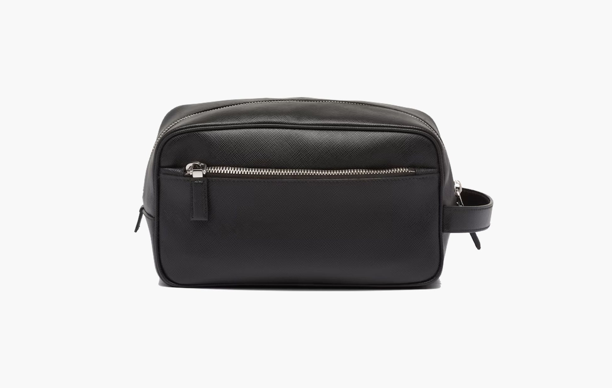 Prada Saffiano Leather Travel Pouch Black | The Sortage