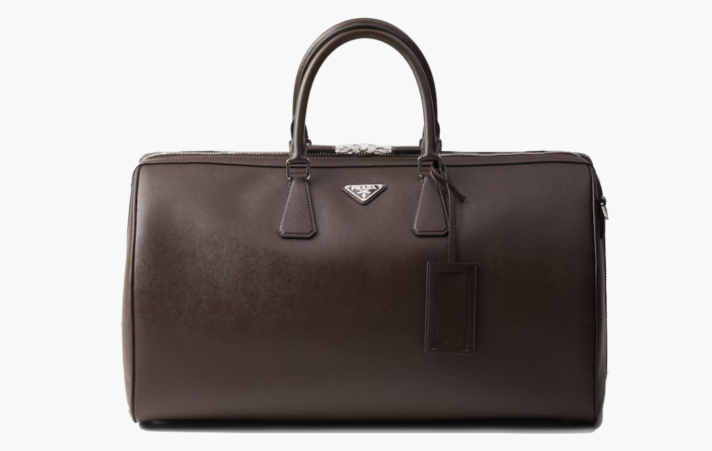 Prada Saffiano Leather Travel Bag Coffee | The Sortage