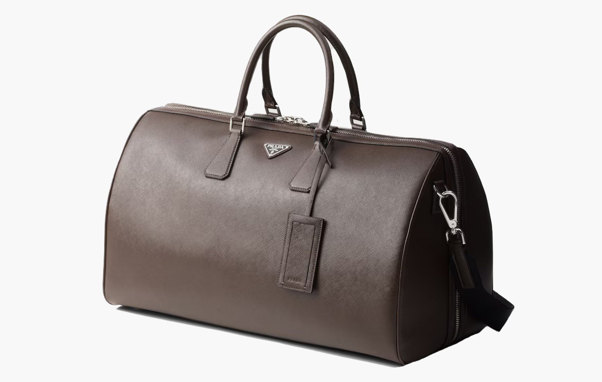 Prada Saffiano Leather Travel Bag Coffee | The Sortage