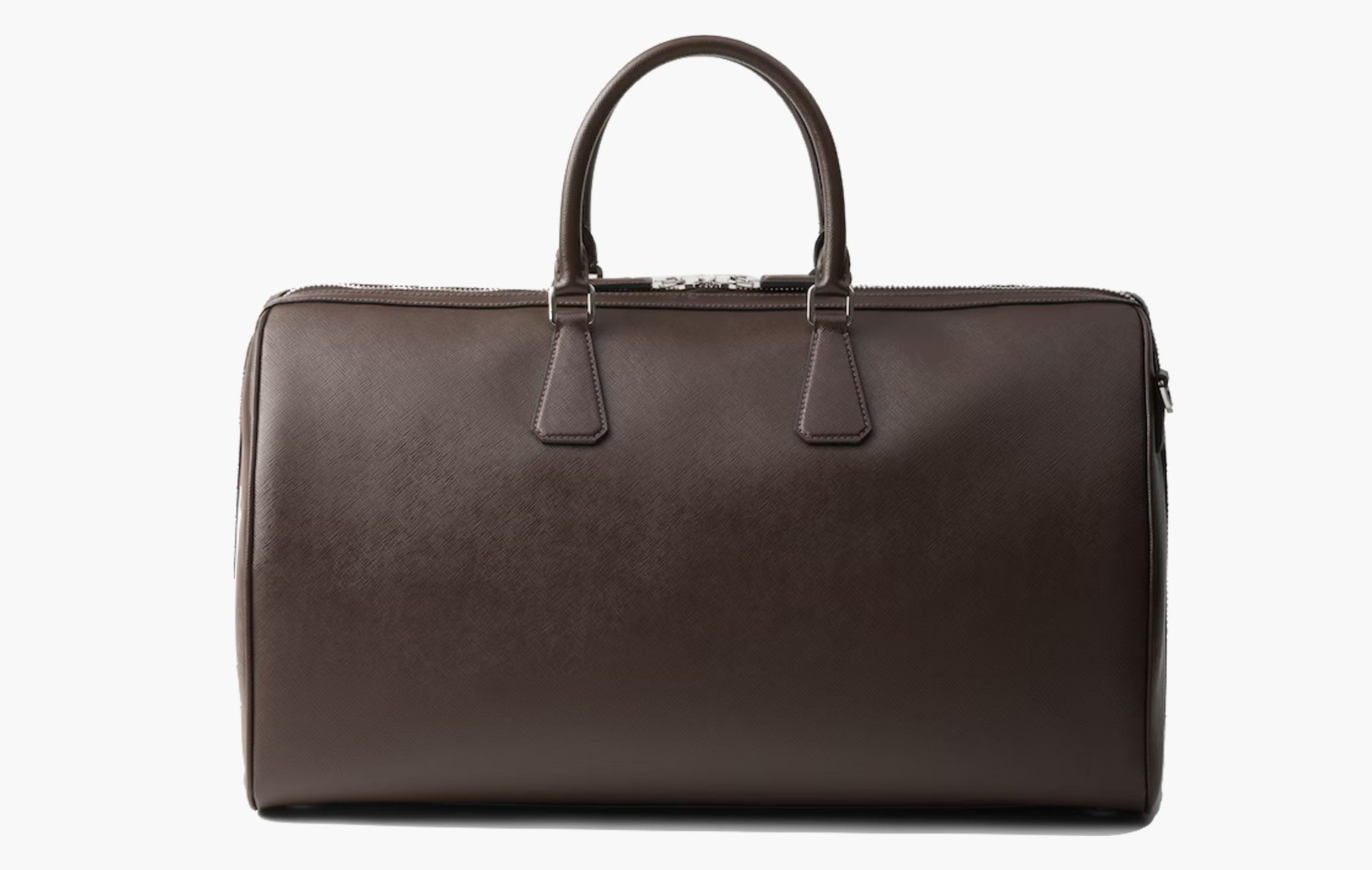 Prada Saffiano Leather Travel Bag Coffee | The Sortage